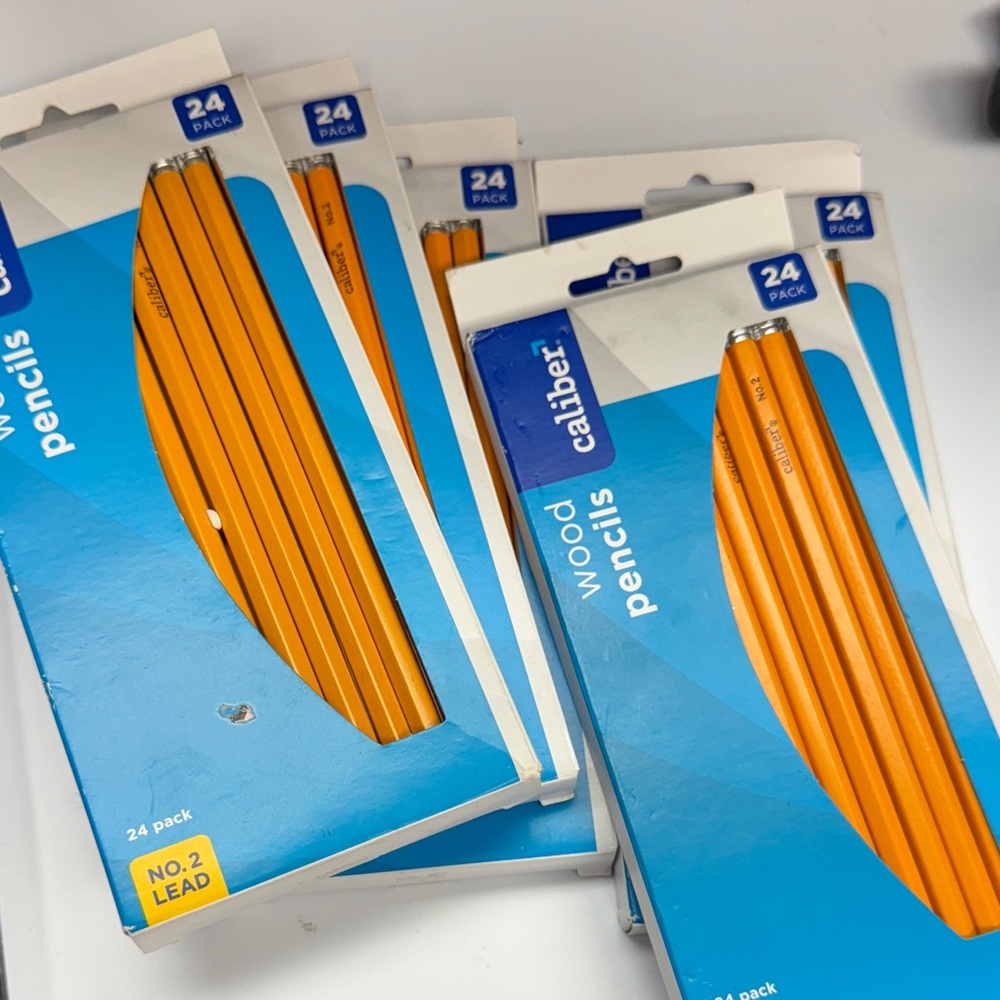 Caliber No. 2 Pencils 24-Pack x 5 packs in this bundle. All packs are new.